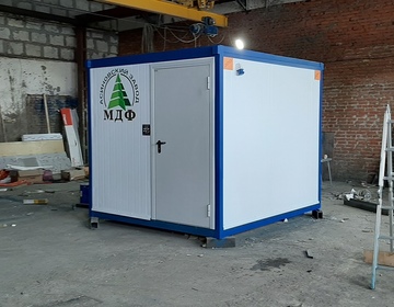 Блок-контейнер для размещения электрооборудования габаритами 2750х2450х2350 мм в количестве 2-х штук для нужд ООО Асиновский МДФ